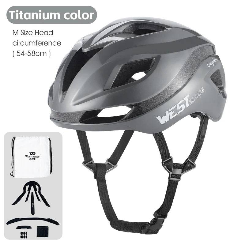 
                  
                    WEST BIKING Aerodynamic Cycling Helmet Lightweight Integrated Bicycle Helmet Unisex Anti-shock MTB Road Bike Helmet Safety Cap
                  
                