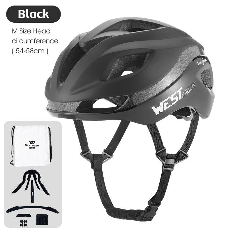 
                  
                    WEST BIKING Aerodynamic Cycling Helmet Lightweight Integrated Bicycle Helmet Unisex Anti-shock MTB Road Bike Helmet Safety Cap
                  
                