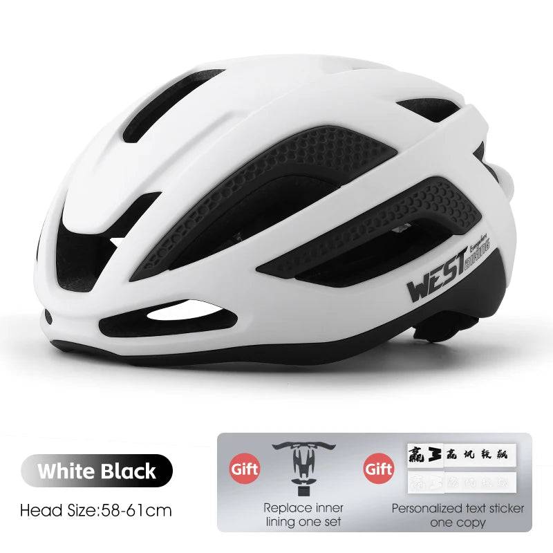 
                  
                    WEST BIKING Cycling Aero Helmet Lightweight Integrated Men Women Bicycle Helmet Replaceable Liner Protective Bike Safety Caps
                  
                