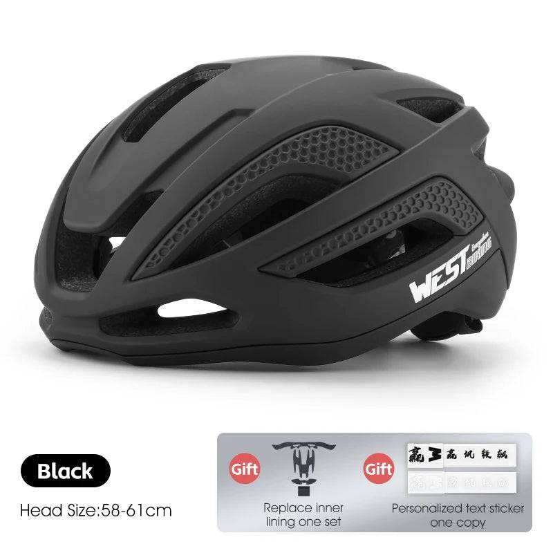 
                  
                    WEST BIKING Cycling Aero Helmet Lightweight Integrated Men Women Bicycle Helmet Replaceable Liner Protective Bike Safety Caps
                  
                