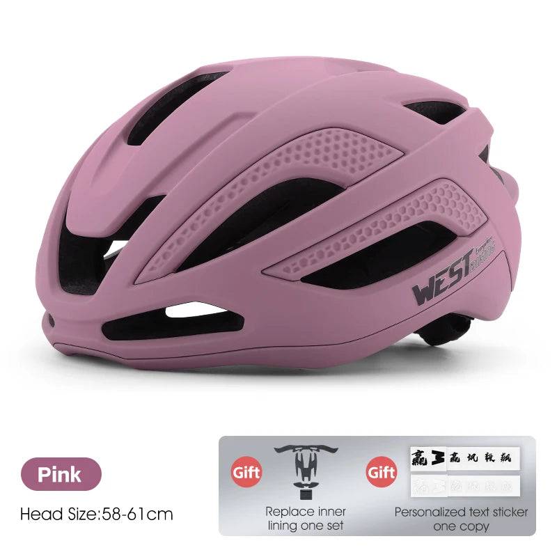 
                  
                    WEST BIKING Cycling Aero Helmet Lightweight Integrated Men Women Bicycle Helmet Replaceable Liner Protective Bike Safety Caps
                  
                