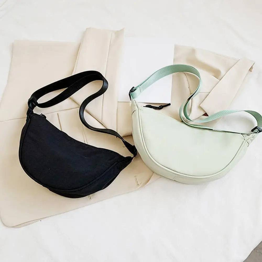 
                  
                    Nylon Crossbody Bag Hobo Sling Crescent Bag Fashion Dumpling Small Bag Casual Shoulder Adjustable Women Purse Bag Handbag S T6O3
                  
                