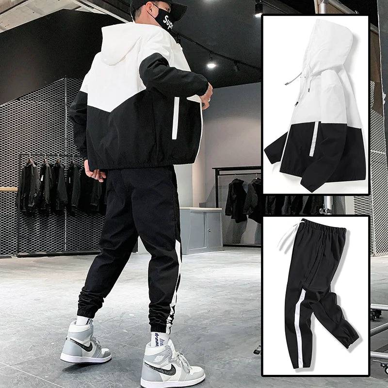 
                  
                    MOUNT Dropshipping Patchwork Hip Hop Casual Men's Sets 2023 Korean Style 2 Piece Sets Clothes Men...
                  
                