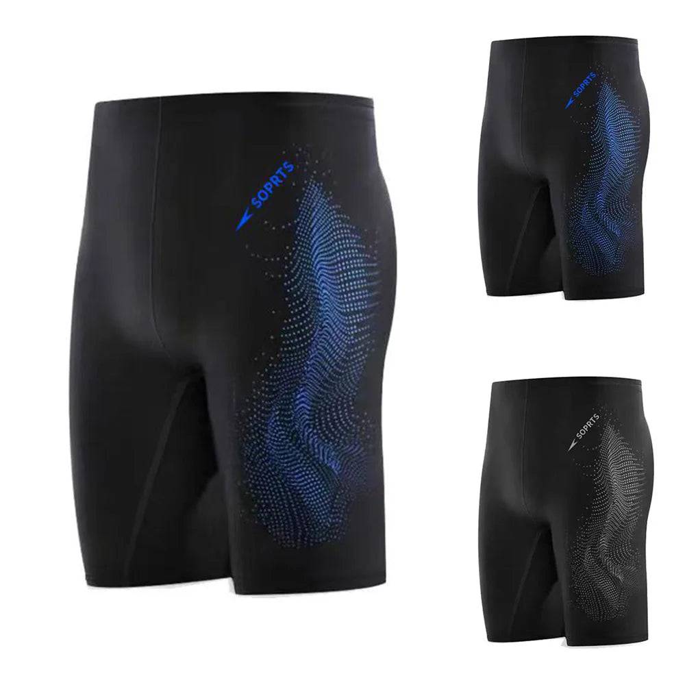 Men Mid-Length Swimming Trunks Five Points Swimming Pants Beach Shorts Bikini Swimsuits Surfing Shorts Swimwear Thong Fashion