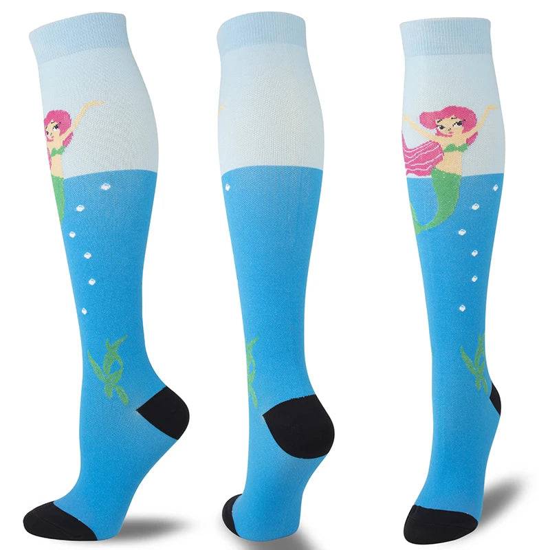 
                  
                    2020 Compression Stockings Men Women Pineapple Butterfly Mermaid Lion Cactus Shark Cartoon Funny Socks Varicose Veins Relieve
                  
                