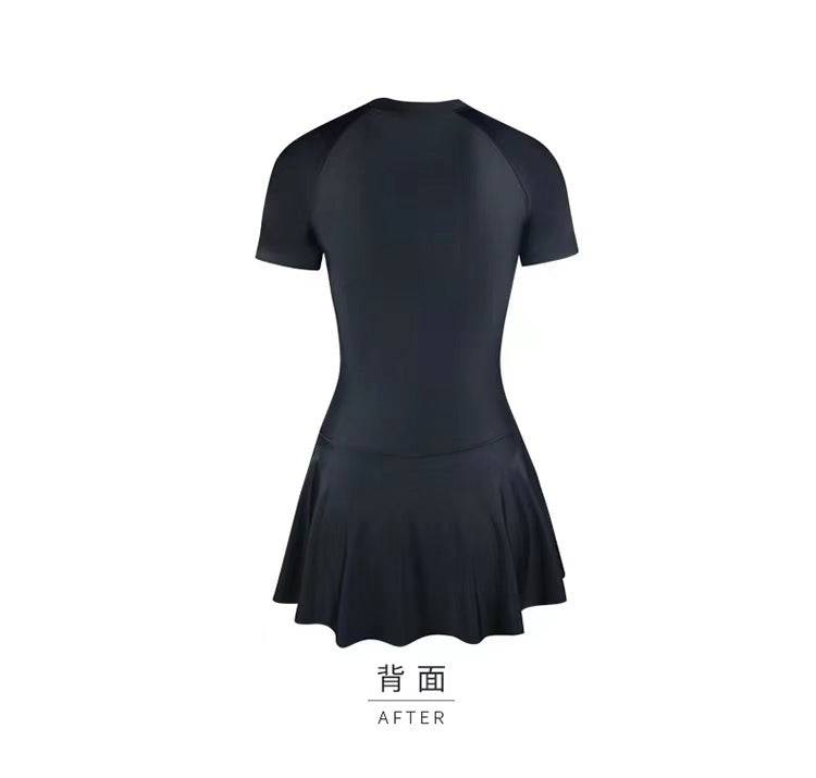 
                  
                    Swimming costume women one-piece sports simple new  dress conservative spa swimsuit thin Slim holiday g
                  
                