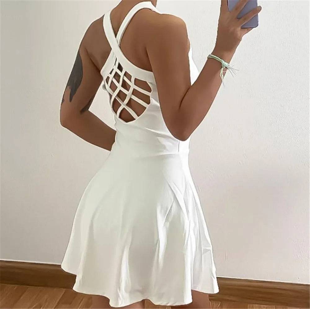 
                  
                    2024 Pad Gym Women Dress Anti Shorts Yoga Set Sport Suit One Piece Jumpsuit Tracksuit Tennis Running Sportswear Workout Shorts
                  
                