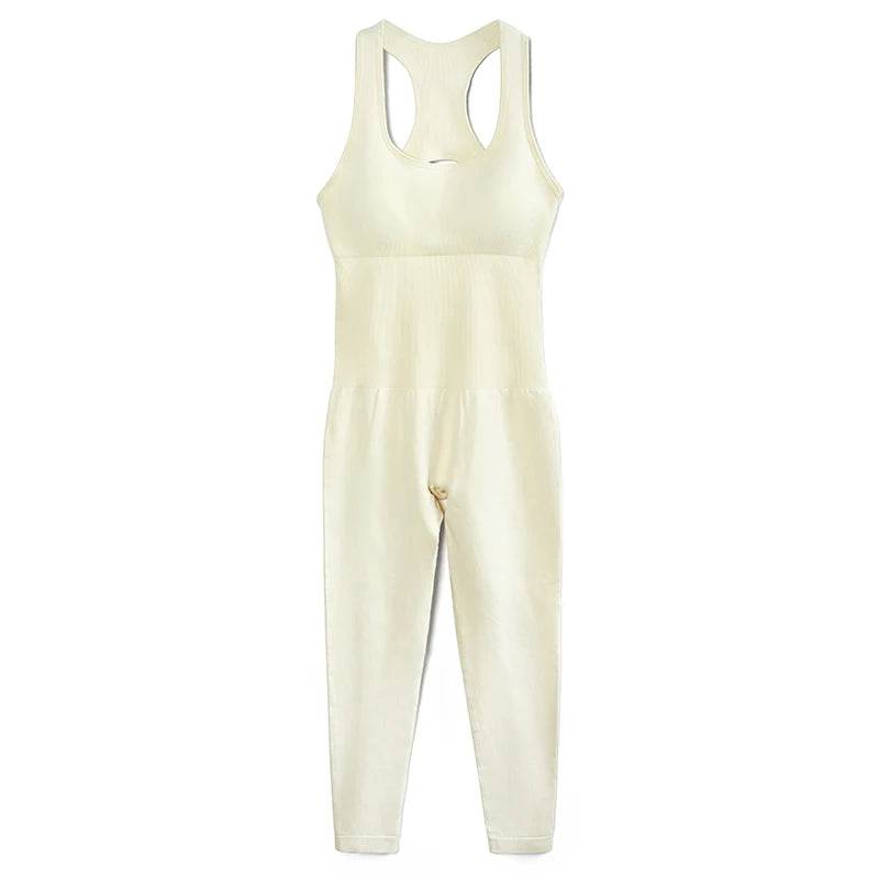 
                  
                    Jumpsuits For Women Ribbed One Piece Tank Tops Rompers Sleeveless Suit For Fitness Casual Workout Bodysuit Sportswear
                  
                