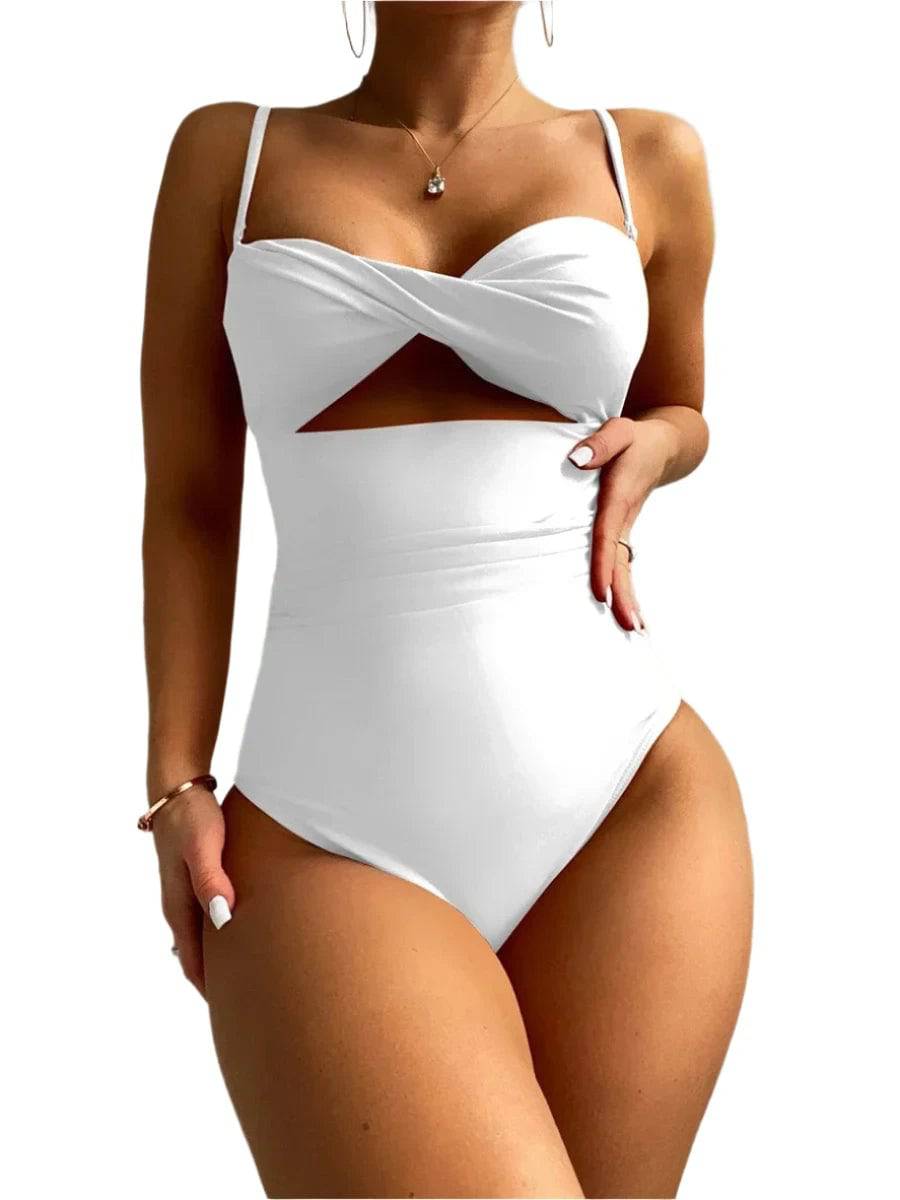 Sexy Bandeau Female Swimwear One Piece Swimsuit Women 2024 Mujer Bathing Suit Push Up Summer Swim for Woman Beach Wear Monokini