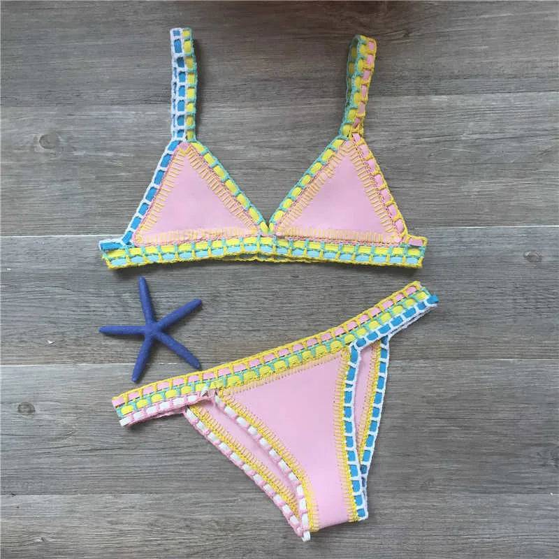 
                  
                    Sexy Bikinis  Summer Women Swimsuit Hand Crocheted Bikini Set Swimwear Beach Bathing Suit Biquini Female Monokini
                  
                