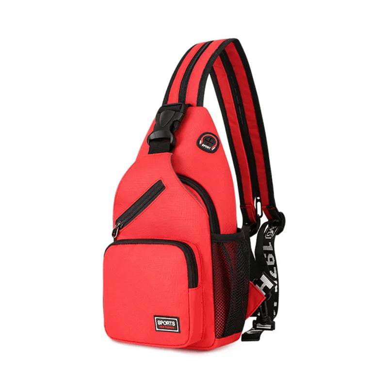 
                  
                    Polarshe Travel Men Chest Shoulder Bag With Earphone Hole Sports Chest Bag Crossbody Mini Women Belt Bag Multi-Function Backpack
                  
                