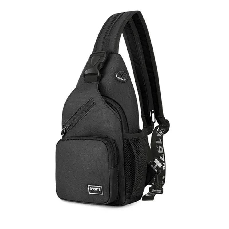 
                  
                    Polarshe Travel Men Chest Shoulder Bag With Earphone Hole Sports Chest Bag Crossbody Mini Women Belt Bag Multi-Function Backpack
                  
                