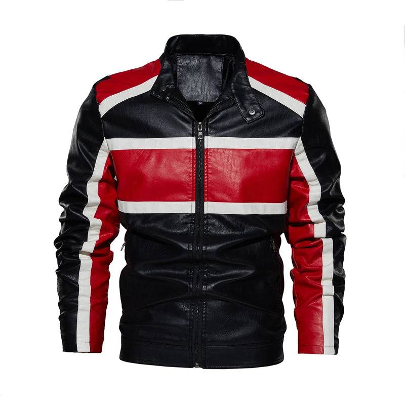 
                  
                    Autumn Winter Men's PU Leather Jacket Fashion Streetwear Motorcycle Jackets Mens Windbreaker Faux Leather Biker Coats Clothing
                  
                