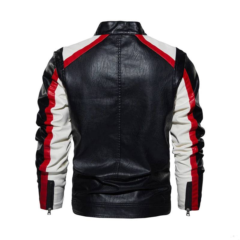 
                  
                    Autumn Winter Men's PU Leather Jacket Fashion Streetwear Motorcycle Jackets Mens Windbreaker Faux Leather Biker Coats Clothing
                  
                