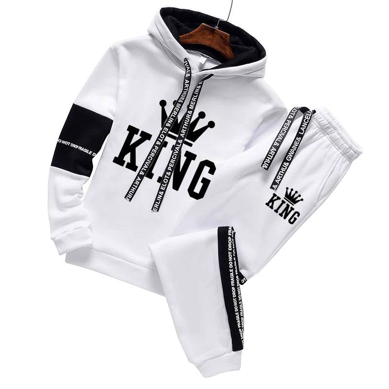 
                  
                    2024 New Mens Tracksuit Set High Quality Hoodies And Sweatpants Male Outdoor Casual Sports Jogging Suit Black White Pants Sets
                  
                