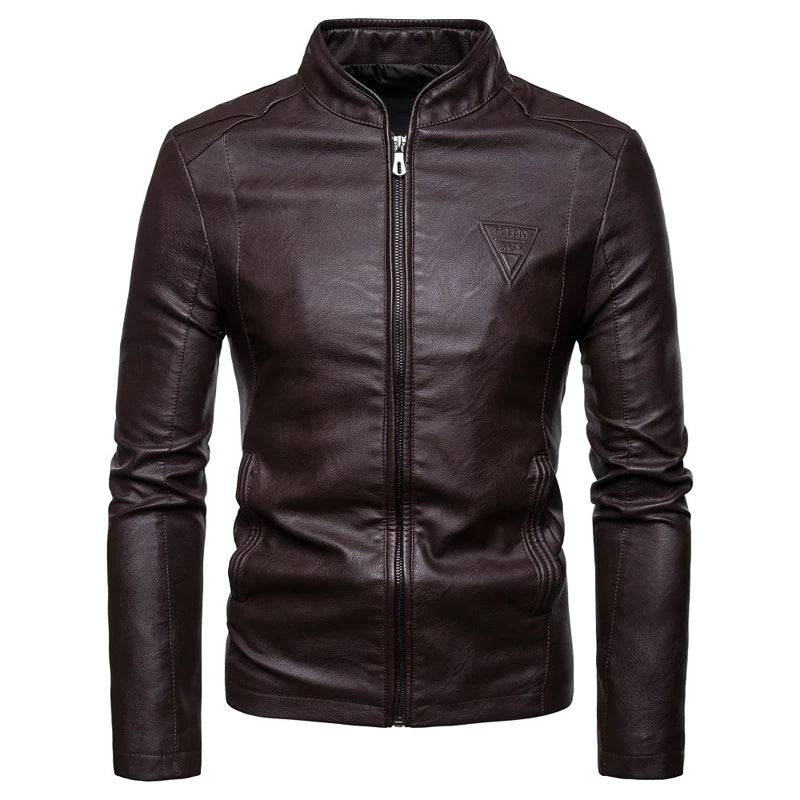 
                  
                    Autumn Men's PU Leather Jacket Fashion Man Stand Collar Motorcycle Jacket Men Retro Streetwear Biker Leather Coats Clothing 7XL
                  
                