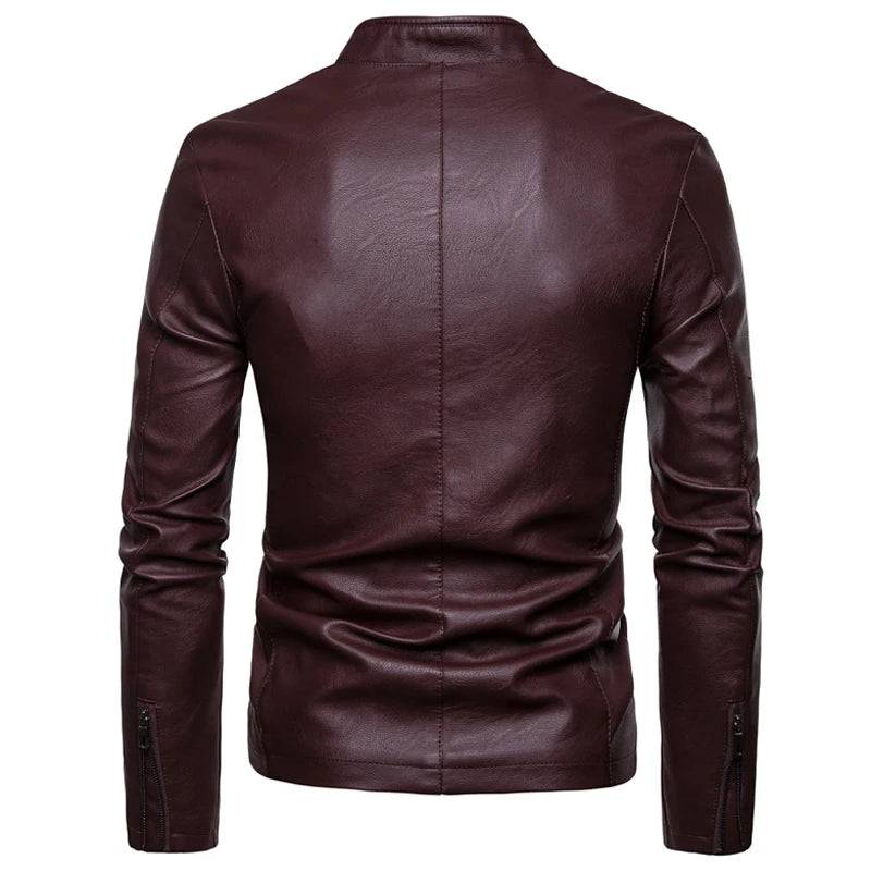 
                  
                    Autumn Men's PU Leather Jacket Fashion Man Stand Collar Motorcycle Jacket Men Retro Streetwear Biker Leather Coats Clothing 7XL
                  
                