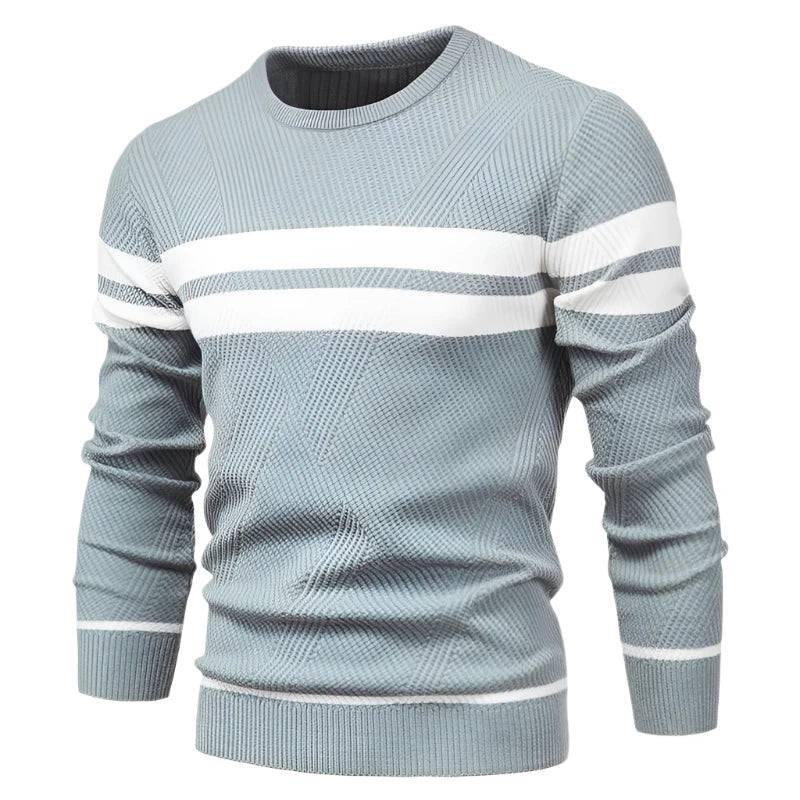 DIMUSI Autumn Winter Men's Pullover Sweater Men Casual Classic O-Neck Sweater Men's Slim Fit Business Knitted Pullovers Clothing