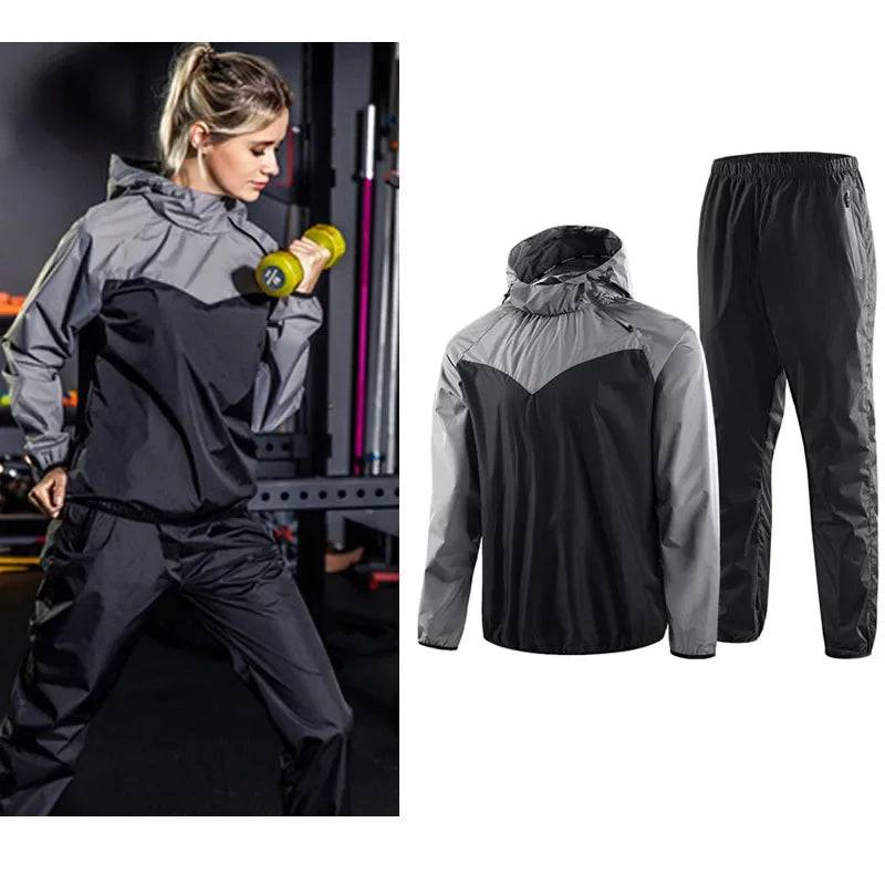 
                  
                    UETEEY Sauna Suit Gym Set Men Full Body Sweating Sportswear Women Boxing Running Training Fitness Weight Loss Unisex Tracksuit
                  
                