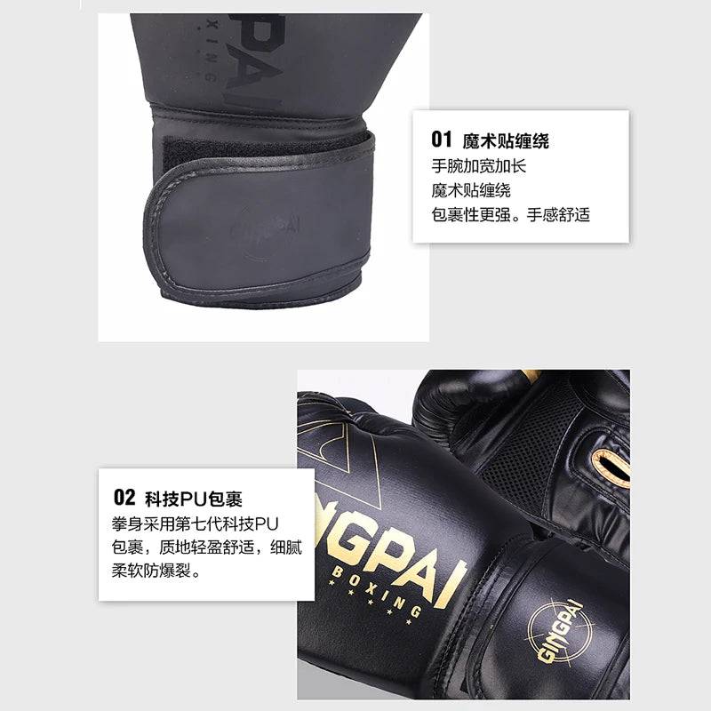 
                  
                    New Pro 8 10 12 14 oz Boxing Gloves For Women Men Sanda Training Sandbags Muay Thai Combat Fight Adults Kickboxing Gloves
                  
                