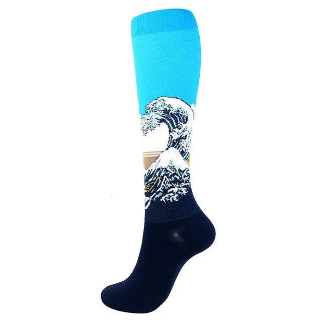 
                  
                    Compression Socks Varicose Veins Diabetes Pregnancy Knee Elastic Socks Outdoor Marathon Cycling Exercise Mountaineering Socks
                  
                