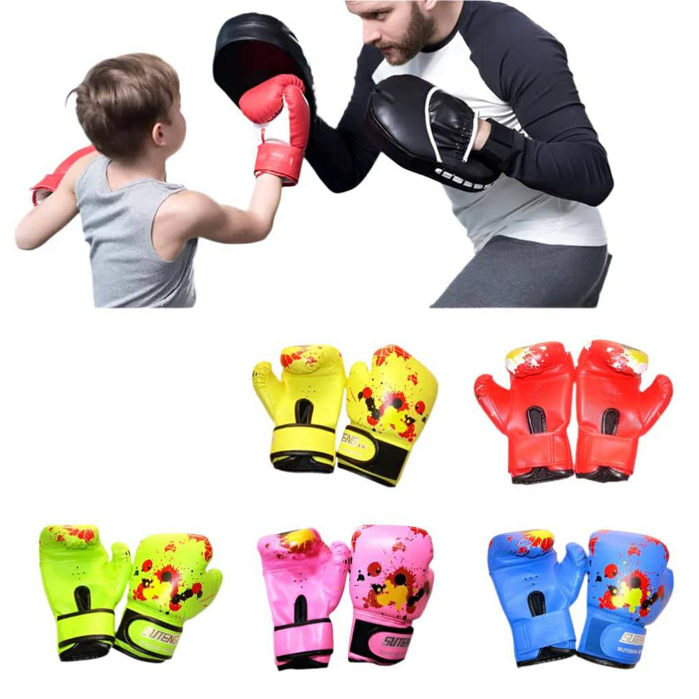 Children Boxing Glove PU Leather Sport Punch Bag Training Gloves Sparring Glove for Kids