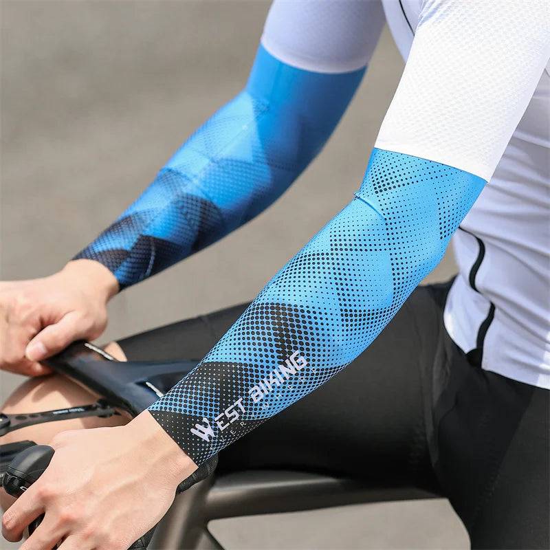 
                  
                    WEST BIKING Seamless Cycling Arm Sleeves Ice Silk UV Protection Sports Running Fitness Breathable Cool Summer Bike Arm Sleeves
                  
                