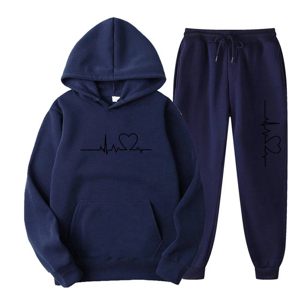 
                  
                    Men's Sets Casual Hooded Jackets Fashion Male Set Warm Tracksuit Sportswear Hoodies+Pants Sets Coat Jacket Men Long Sweatshirt
                  
                