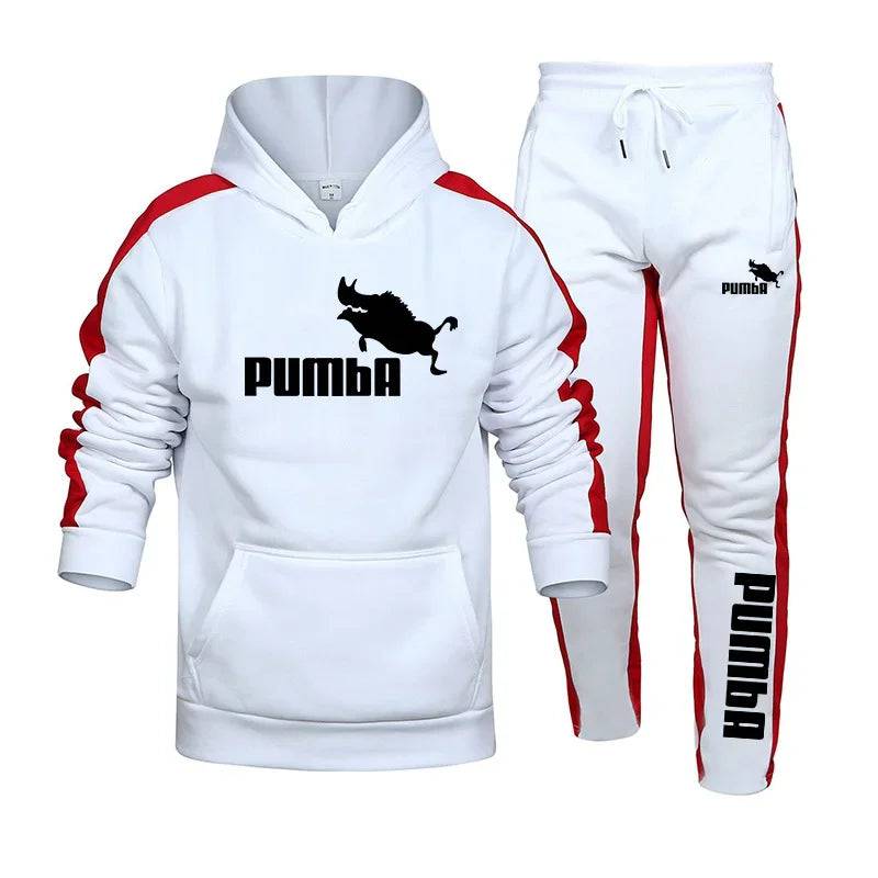 Mens Tracksuit Hooded Sweatshirts and Jogger Pants High Quality Gym Outfits Autumn Winter Casual Sports Hoodie Set 2023 Hot Sale