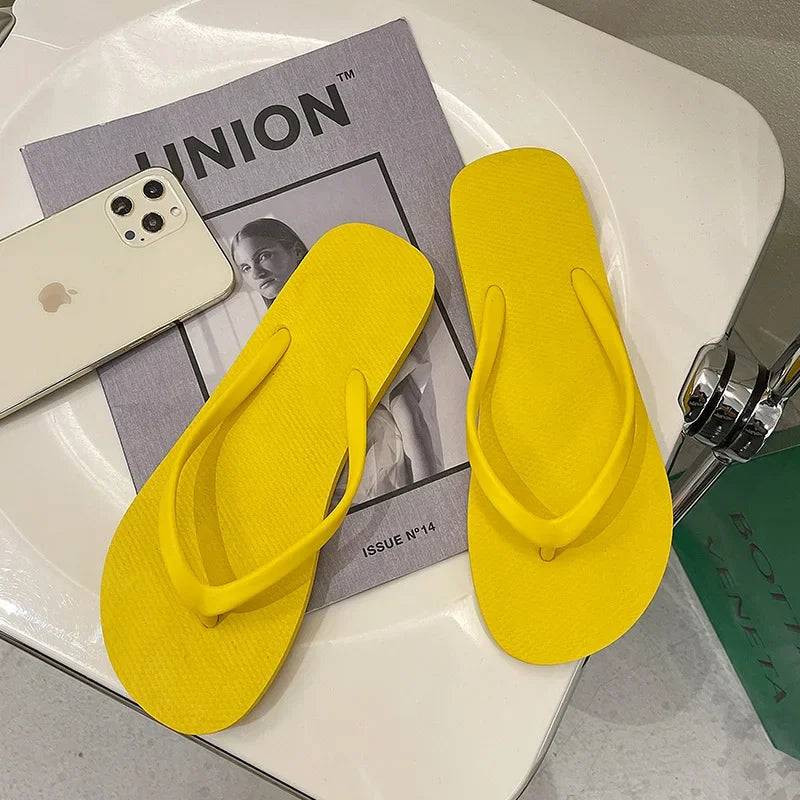 
                  
                    Solid Color Non-slip Leisure Couple Slippers Women Summer Beach Slippers Outdoor Women Flip Flops Breathable Beach sandals women
                  
                