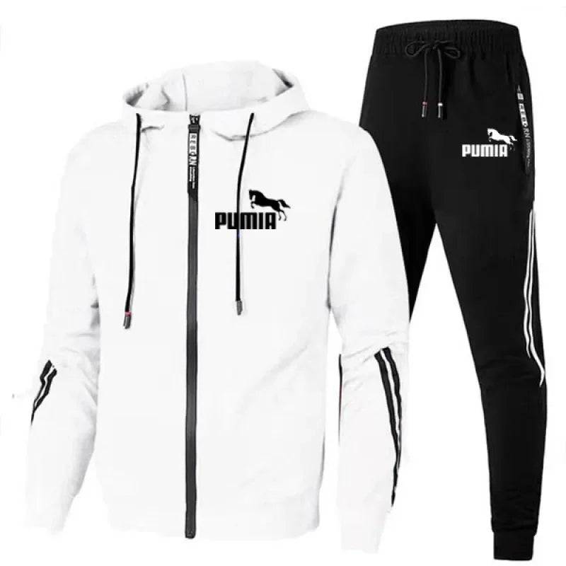 
                  
                    2PCS Design Tracksuit Mens Autumn Winter Hoody Jacket and Sweatpants Casual Print Sports Hoodies Jogging Suit
                  
                