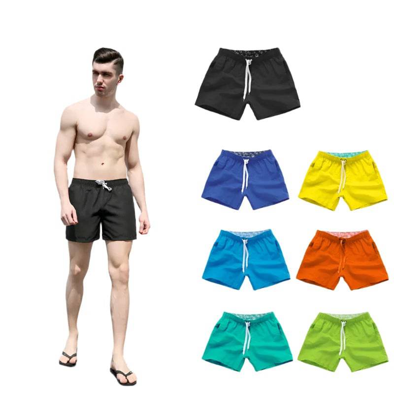 Brand Pocket Quick Dry Swimming Shorts For Men Swimwear Man Swimsuit Swim Trunks Summer Bathing Beach Wear Surf Boxer Brie