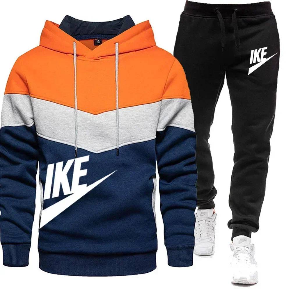 
                  
                    2024 New Men's Autumn Winter Sets Zipper Hoodie+Pants Pieces Casual Tracksuit Male Sportswear  Clothing
                  
                