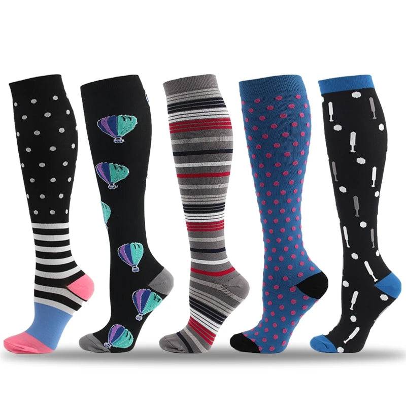 
                  
                    3/4/5/6 High Compression Socks Suitable Various Intravenous Socks Men Women Outdoor Sports Knee Sports Socks Circulation Cycling
                  
                