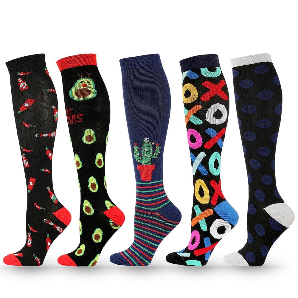 
                  
                    3/4/5/6 High Compression Socks Suitable Various Intravenous Socks Men Women Outdoor Sports Knee Sports Socks Circulation Cycling
                  
                