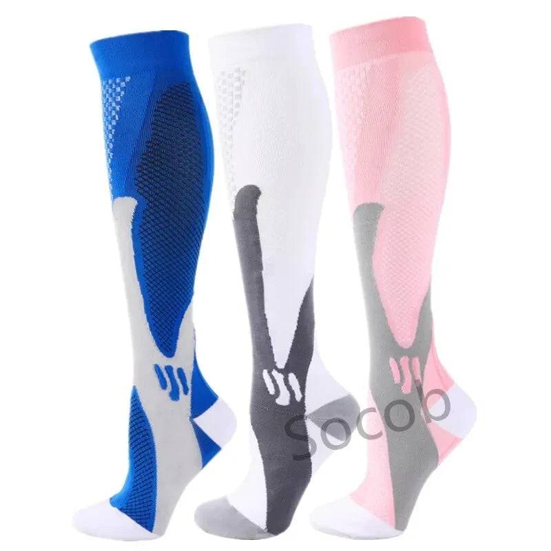 
                  
                    3 Double Compression Socks Medical Varicose Veins Swollen Calves Solid Color Sports Socks Elastic Outdoor Marathon Cycling Rugby
                  
                