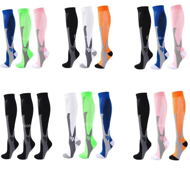 
                  
                    3 Double Compression Socks Medical Varicose Veins Swollen Calves Solid Color Sports Socks Elastic Outdoor Marathon Cycling Rugby
                  
                