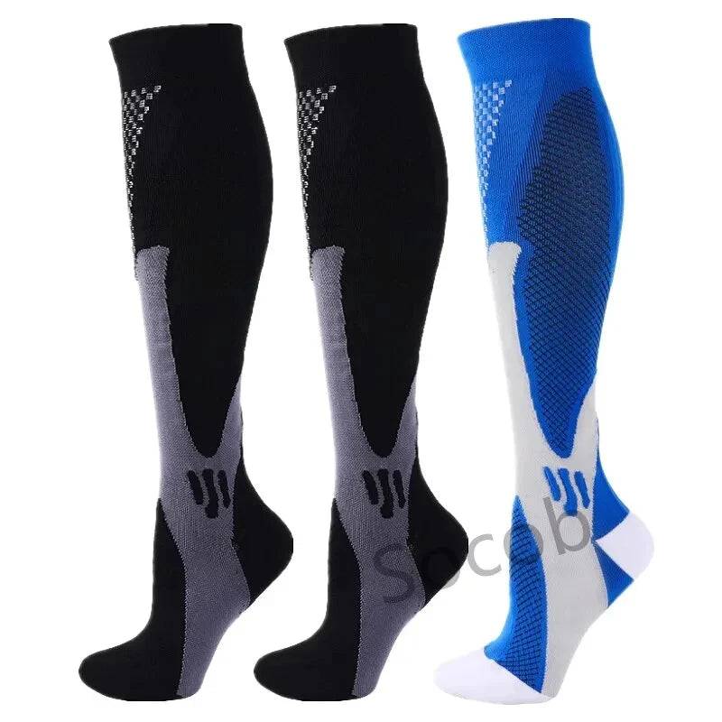 
                  
                    3 Double Compression Socks Medical Varicose Veins Swollen Calves Solid Color Sports Socks Elastic Outdoor Marathon Cycling Rugby
                  
                