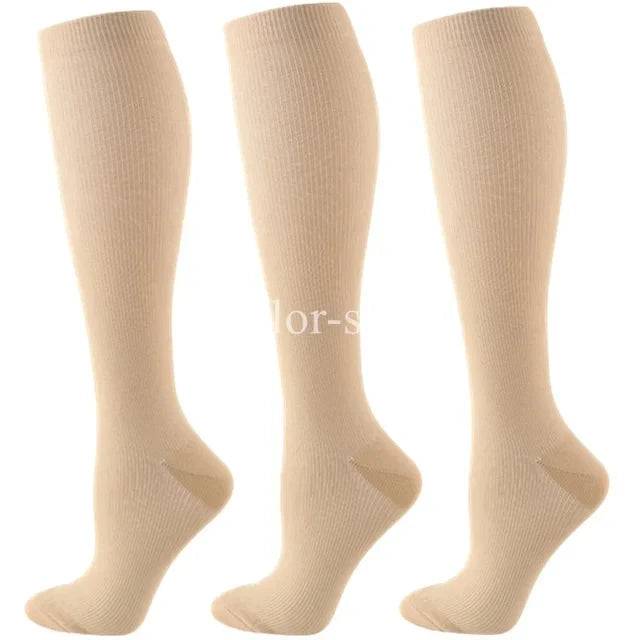 
                  
                    3 Double Compression Socks Medical Varicose Veins Swollen Calves Solid Color Sports Socks Elastic Outdoor Marathon Cycling Rugby
                  
                