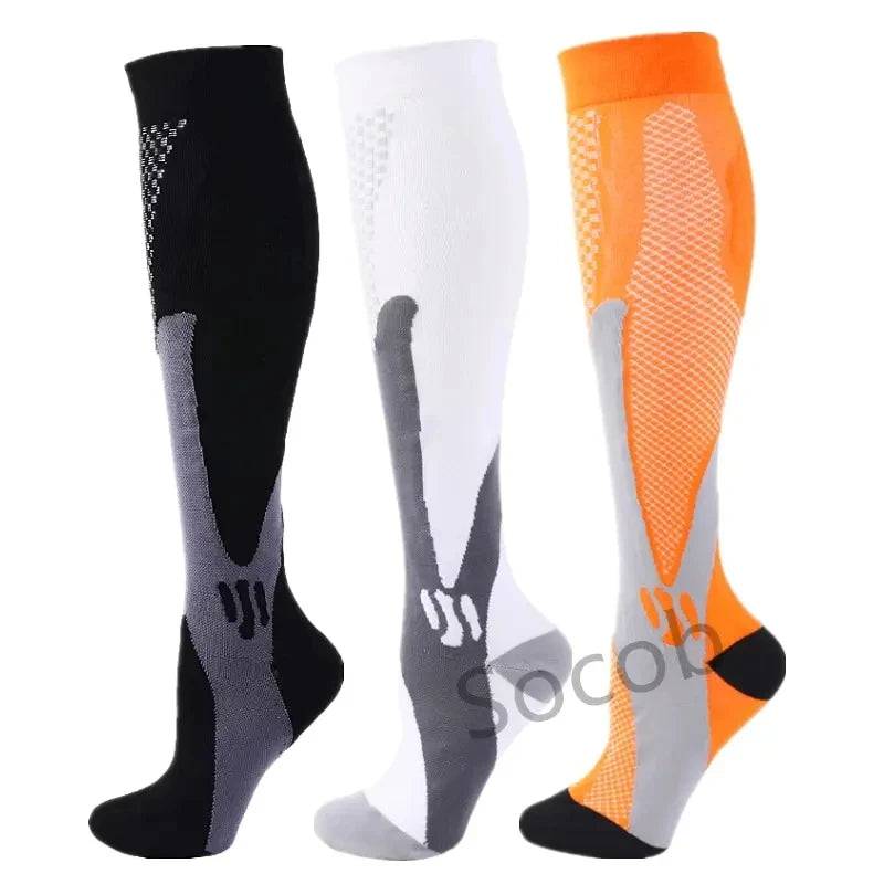 
                  
                    3 Double Compression Socks Medical Varicose Veins Swollen Calves Solid Color Sports Socks Elastic Outdoor Marathon Cycling Rugby
                  
                