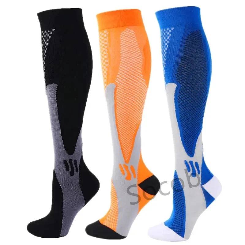 
                  
                    3 Double Compression Socks Medical Varicose Veins Swollen Calves Solid Color Sports Socks Elastic Outdoor Marathon Cycling Rugby
                  
                