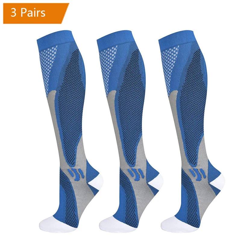 
                  
                    3/6/7 Pairs Compression Socks Medical 20-30mmHg Men Varicose Veins Sports Socks for Running Cycling Blood Circulation Knee Socks
                  
                