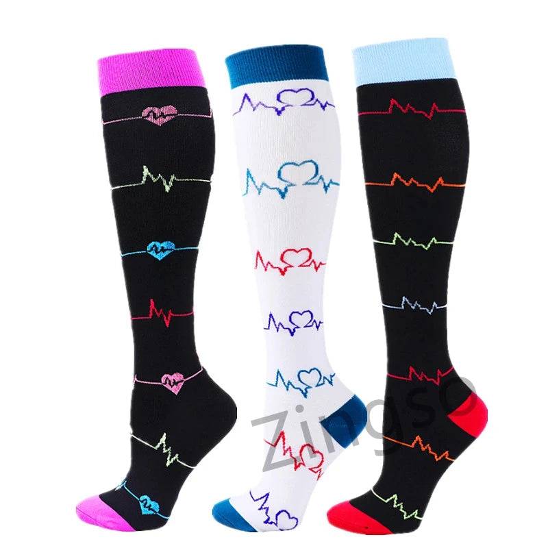 
                  
                    3/6/7 Pairs Compression Socks Medical 20-30mmHg Men Varicose Veins Sports Socks for Running Cycling Blood Circulation Knee Socks
                  
                