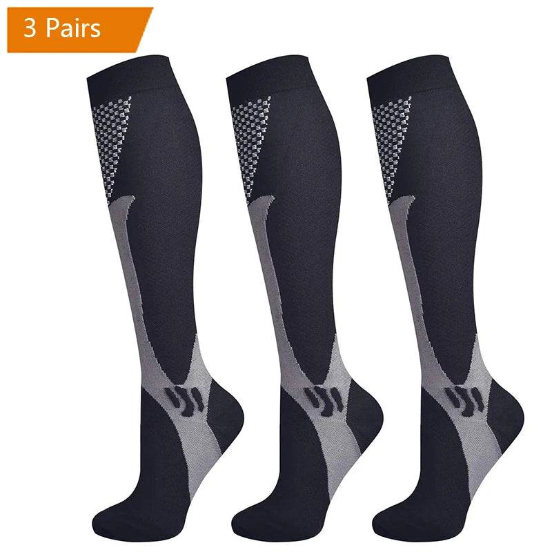 
                  
                    3/6/7 Pairs Compression Socks Medical 20-30mmHg Men Varicose Veins Sports Socks for Running Cycling Blood Circulation Knee Socks
                  
                