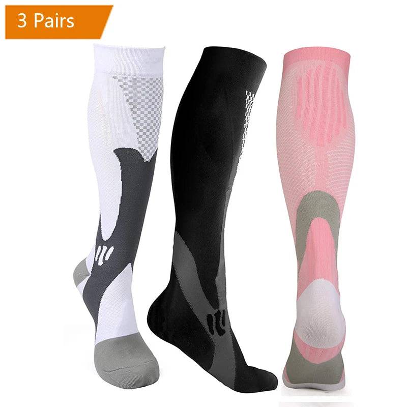 
                  
                    3/6/7 Pairs Compression Socks Medical 20-30mmHg Men Varicose Veins Sports Socks for Running Cycling Blood Circulation Knee Socks
                  
                