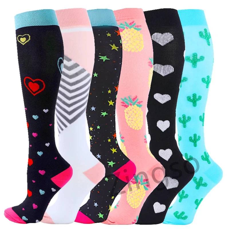 
                  
                    3/6/7 Pairs Compression Socks Medical 20-30mmHg Men Varicose Veins Sports Socks for Running Cycling Blood Circulation Knee Socks
                  
                