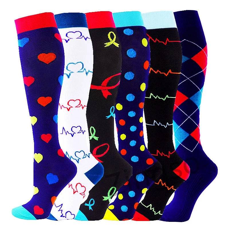 
                  
                    3/6/7 Pairs Compression Socks Medical 20-30mmHg Men Varicose Veins Sports Socks for Running Cycling Blood Circulation Knee Socks
                  
                