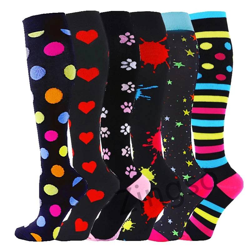 
                  
                    3/6/7 Pairs Compression Socks Medical 20-30mmHg Men Varicose Veins Sports Socks for Running Cycling Blood Circulation Knee Socks
                  
                