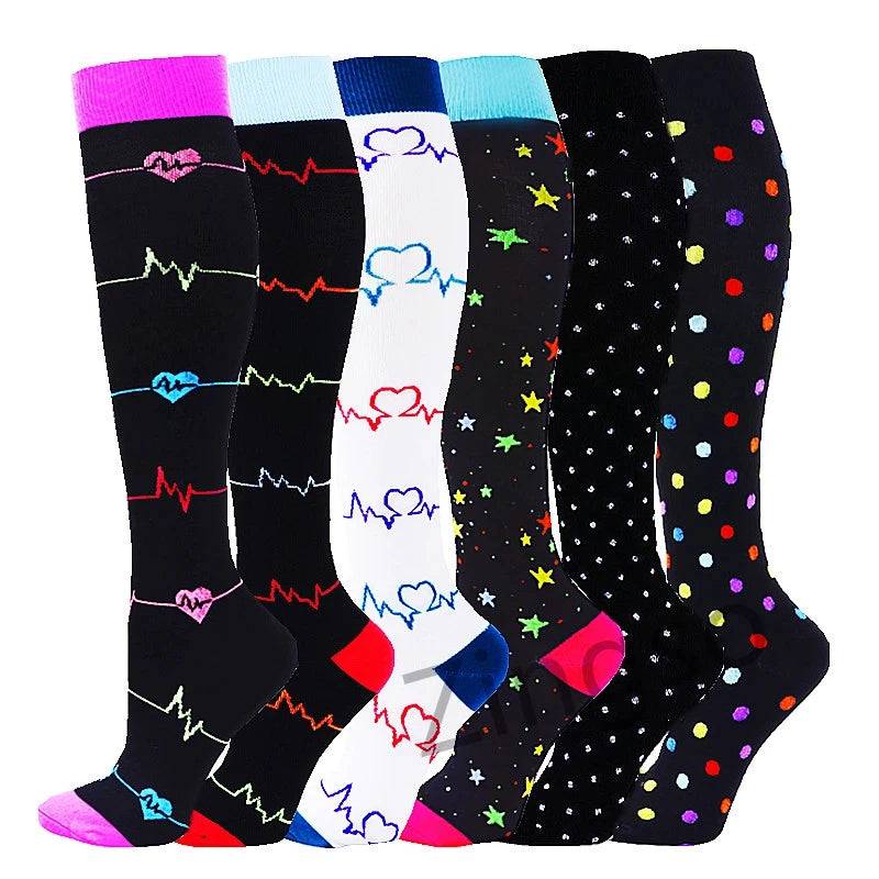 
                  
                    3/6/7 Pairs Compression Socks Medical 20-30mmHg Men Varicose Veins Sports Socks for Running Cycling Blood Circulation Knee Socks
                  
                