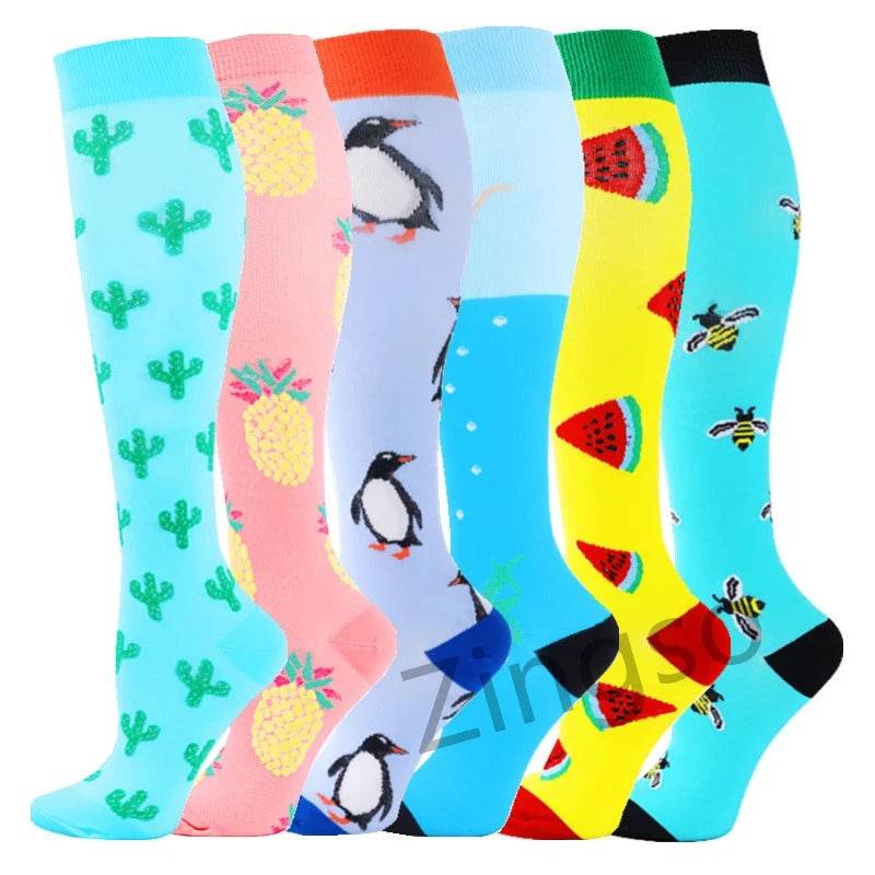 
                  
                    3/6/7 Pairs Compression Socks Medical 20-30mmHg Men Varicose Veins Sports Socks for Running Cycling Blood Circulation Knee Socks
                  
                